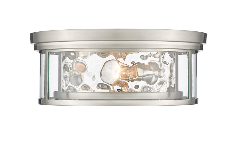 Clarion 3 Light 16" Flush Mount in Brushed Nickel