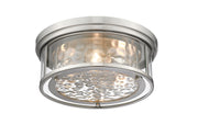 Clarion 3 Light 16" Flush Mount in Brushed Nickel