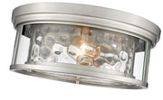 Clarion 3 Light 16" Flush Mount in Brushed Nickel