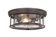 Clarion 3 Light 16" Flush Mount in Bronze