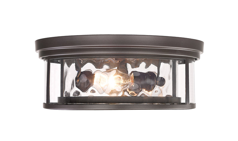 Clarion 3 Light 16" Flush Mount in Bronze