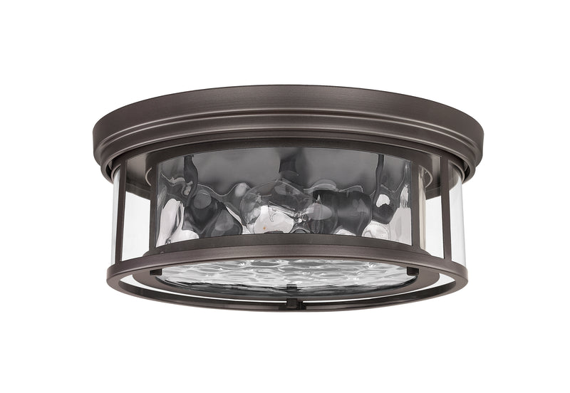 Clarion 3 Light 16" Flush Mount in Bronze