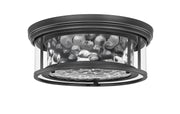 Clarion 3 Light 16" Flush Mount in Matte Black