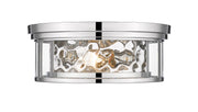 Clarion 3 Light 16" Flush Mount in Polished Nickel