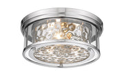 Clarion 3 Light 16" Flush Mount in Polished Nickel