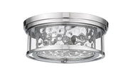 Clarion 3 Light 16" Flush Mount in Polished Nickel