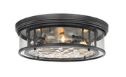 Clarion 4 Light 20.75" Flush Mount in Matte Black
