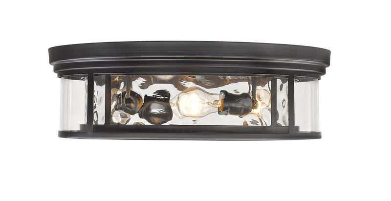 Clarion 4 Light 20.75" Flush Mount in Matte Black