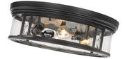 Clarion 4 Light 20.75" Flush Mount in Matte Black
