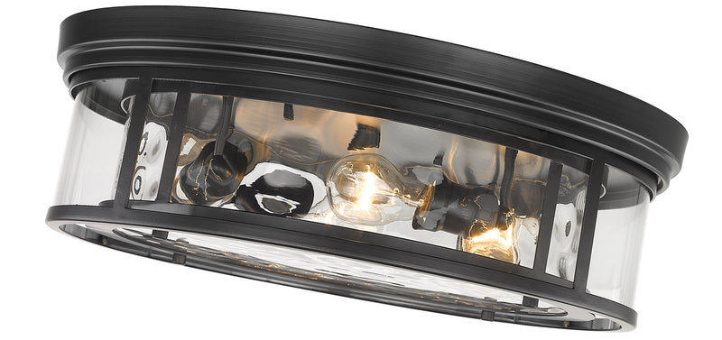 Clarion 4 Light 20.75" Flush Mount in Matte Black
