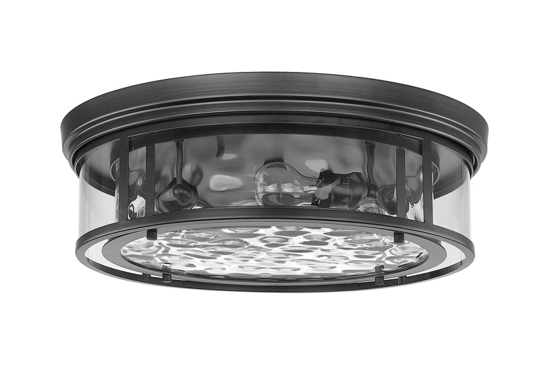 Clarion 4 Light 20.75" Flush Mount in Matte Black