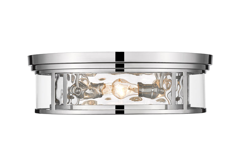Clarion 4 Light 20.75" Flush Mount in Polished Nickel