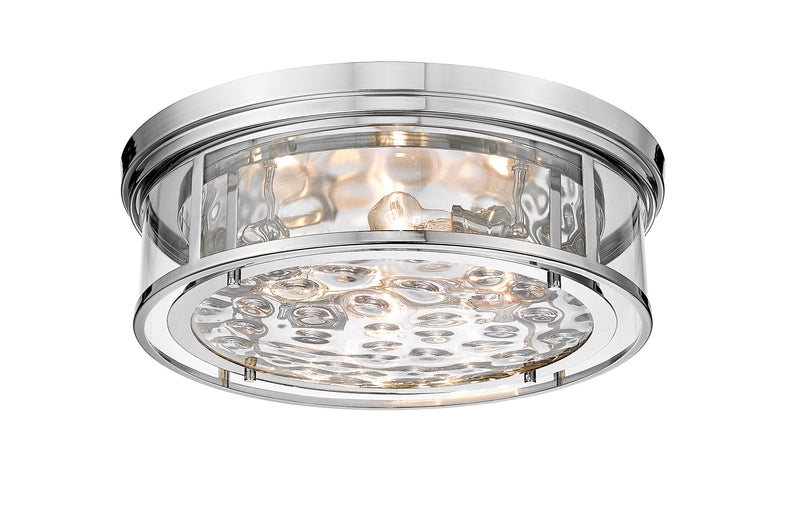 Clarion 4 Light 20.75" Flush Mount in Polished Nickel