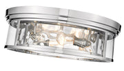 Clarion 4 Light 20.75" Flush Mount in Polished Nickel