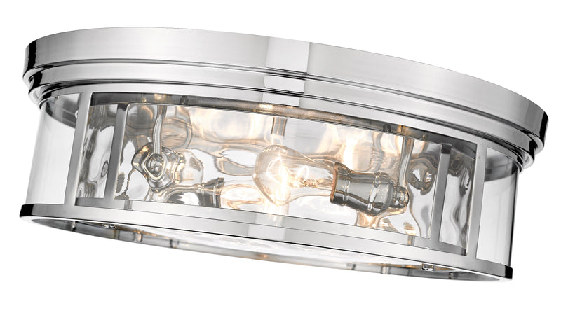 Clarion 4 Light 20.75" Flush Mount in Polished Nickel