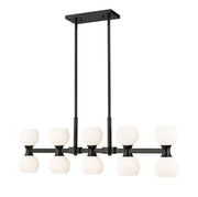 Artemis 10 Light 40" Linear Pendant in Matte Black