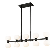 Artemis 10 Light 40" Linear Pendant in Matte Black