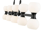Artemis 10 Light 40" Linear Pendant in Matte Black
