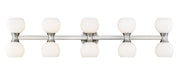 Artemis 10 Light 45" Vanity in Brushed Nickel
