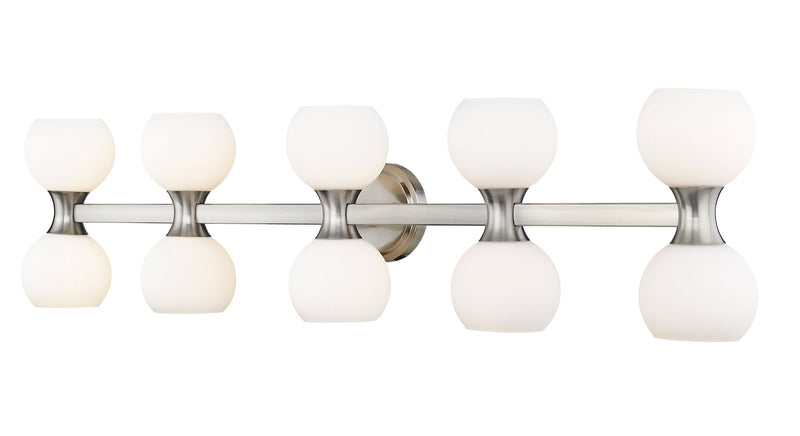 Artemis 10 Light 45" Vanity in Brushed Nickel