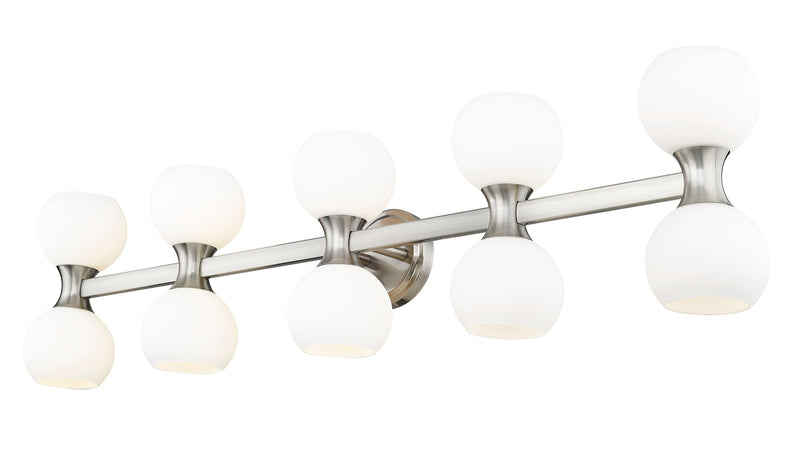 Artemis 10 Light 45" Vanity in Brushed Nickel