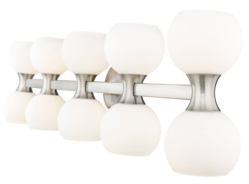 Artemis 10 Light 45" Vanity in Brushed Nickel