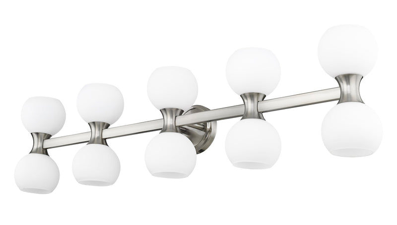 Artemis 10 Light 45" Vanity in Brushed Nickel