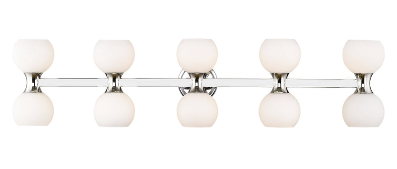 Artemis 10 Light 45" Vanity in Chrome