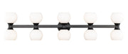 Artemis 10 Light 45" Vanity in Matte Black