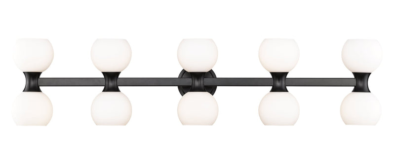 Artemis 10 Light 45" Vanity in Matte Black