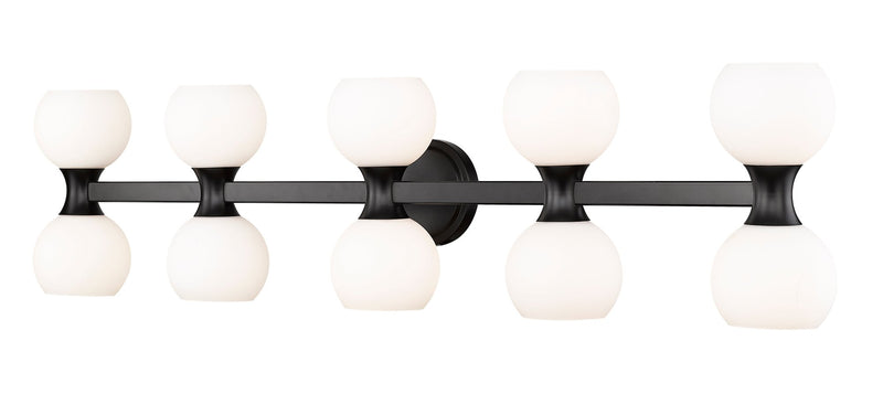 Artemis 10 Light 45" Vanity in Matte Black