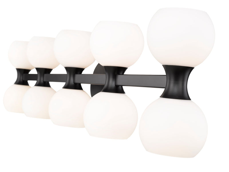 Artemis 10 Light 45" Vanity in Matte Black