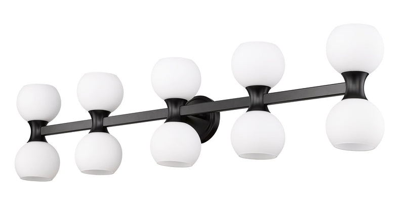 Artemis 10 Light 45" Vanity in Matte Black
