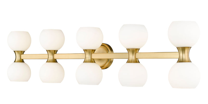 Artemis 10 Light 45" Vanity in Modern Gold