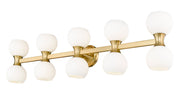 Artemis 10 Light 45" Vanity in Modern Gold