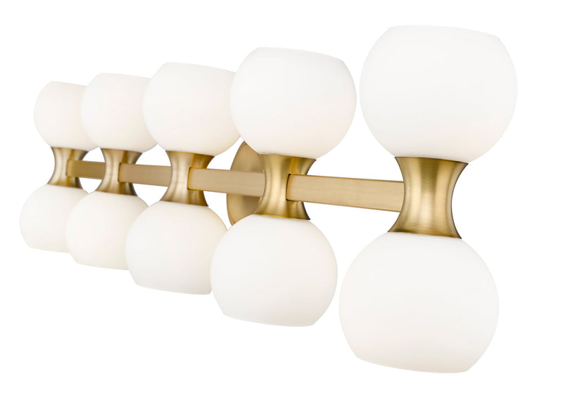 Artemis 10 Light 45" Vanity in Modern Gold