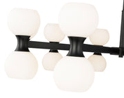Artemis 20 Light 42" Chandelier in Matte Black