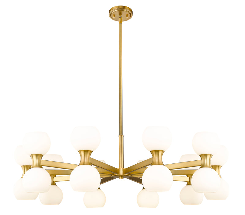 Artemis 20 Light 42" Chandelier in Modern Gold