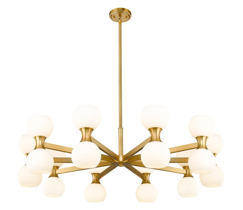 Artemis 20 Light 42" Chandelier in Modern Gold