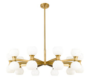 Artemis 20 Light 42" Chandelier in Modern Gold