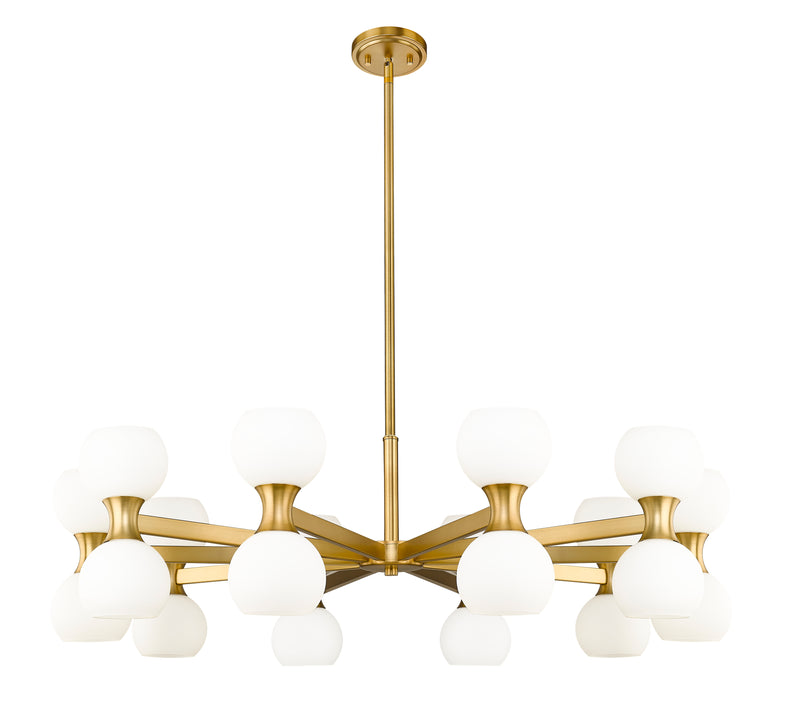 Artemis 20 Light 42" Chandelier in Modern Gold