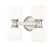 Artemis 4 Light 13" Vanity in Brushed Nickel