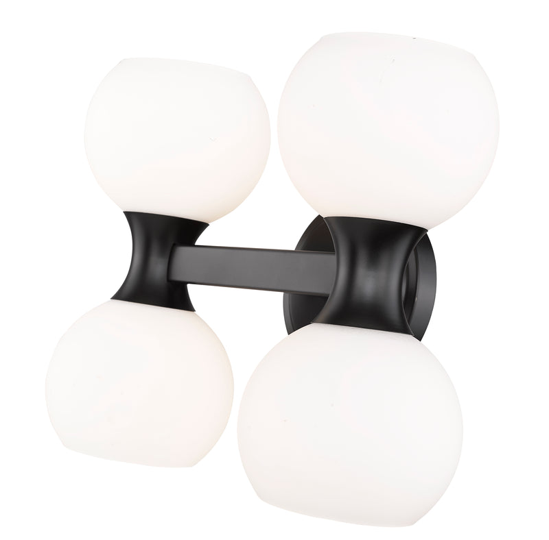 Artemis 4 Light 13" Vanity in Matte Black