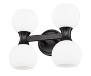 Artemis 4 Light 13" Vanity in Matte Black