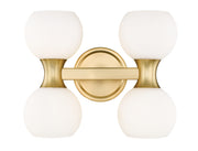 Artemis 4 Light 13" Vanity in Modern Gold