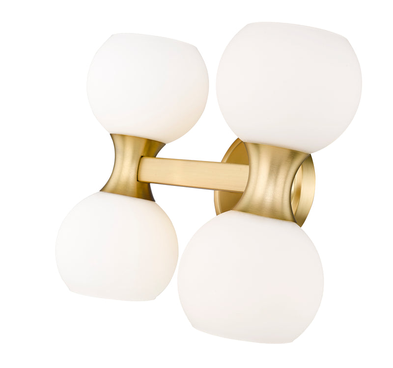 Artemis 4 Light 13" Vanity in Modern Gold