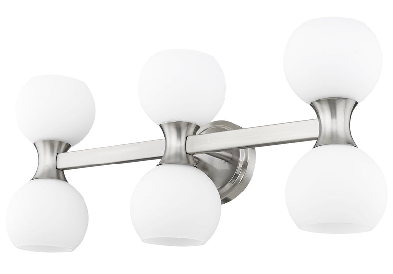 Artemis 6 Light 25" Vanity in Brushed Nickel