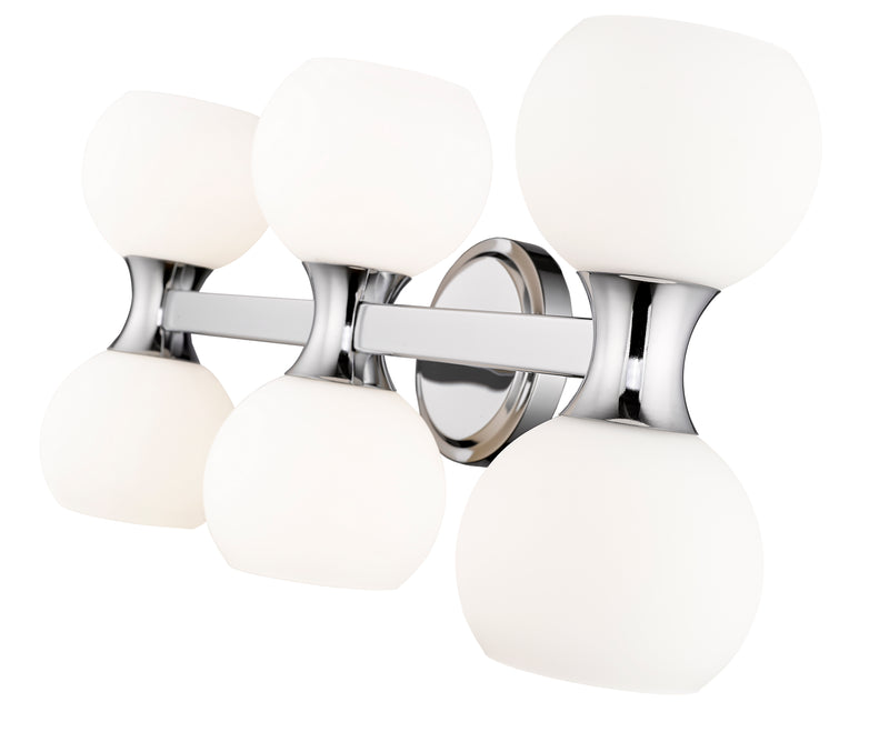 Artemis 6 Light 25" Vanity in Chrome