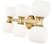 Artemis 6 Light 25" Vanity in Modern Gold