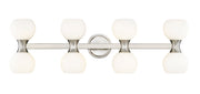 Artemis 8 Light 35" Vanity in Brushed Nickel